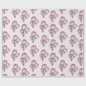 Handgetekende Rozen Cadeaupapier (Vlak)