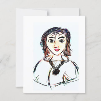 Handgetekende schets Art Print | Unieke Abstracte