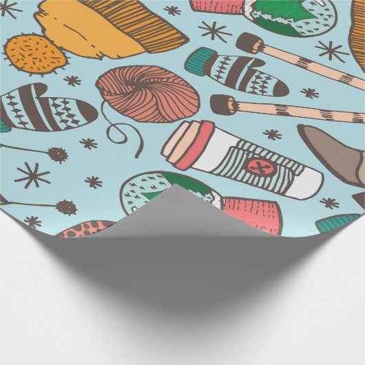 Handgetekende schets van doedelen naadloos patroon cadeaupapier (Hoek)