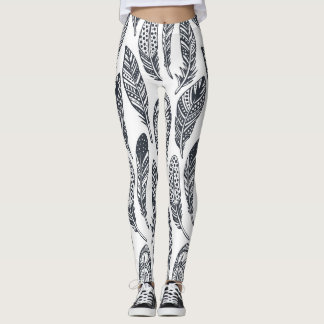 Handgetekende stamveren,  patroon. leggings