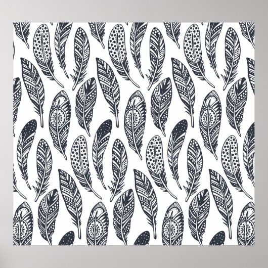 Handgetekende stamveren,  patroon. poster (Voorkant)