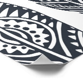 Handgetekende stamveren,  patroon. poster (Hoek)