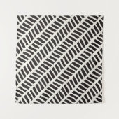 Handgetekende stijl naadloos patroon. Abstract geo Wandkleed (Voorkant)