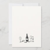 Handgetekende tekening Oefenbruiloft Dinner    Kaart (Achterkant)