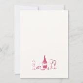 Handgetekende tekening Oefenbruiloft Dinner    Kaart (Achterkant)