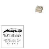  handgetekende walvis naam retouradres 	rubberstempel (Gestempeld)