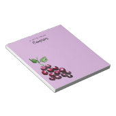  handgetekende Waterverf druiven Plum Paarse Notitieblok (Schuin)