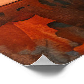  handgetekende Waterverf Mandala Poster (Hoek)