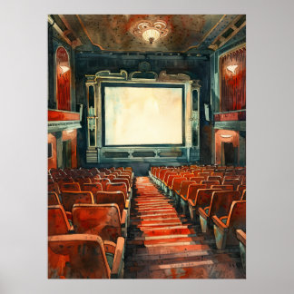 handgetekende Waterverf Mandala Poster