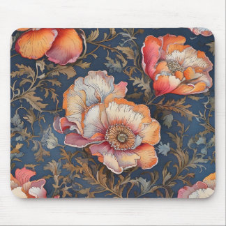 Handgetekende waterverf Seamless Floral Pattern Muismat