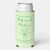 Handgetekende Wavy Bikinis & Martinis Bachelorette (Seltzer Voorkant)