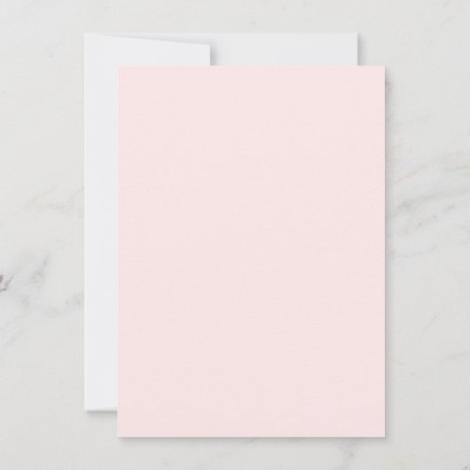 Handgetekende Wildbloemen Roze sparen de Datum Fot Save The Date (Achterkant)