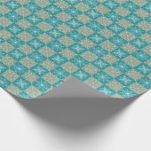 Handgetekende Winter Snowflake Patroon – Cosy Nord Cadeaupapier (Hoek)