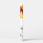 Handgetekende zonnebloemen: levendig geel patroon. Case-Mate iPhone case (Achterkant / Rechts)