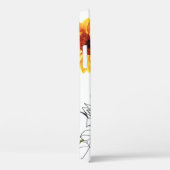 Handgetekende zonnebloemen: levendig geel patroon. Case-Mate iPhone case (Achterkant / Rechts)