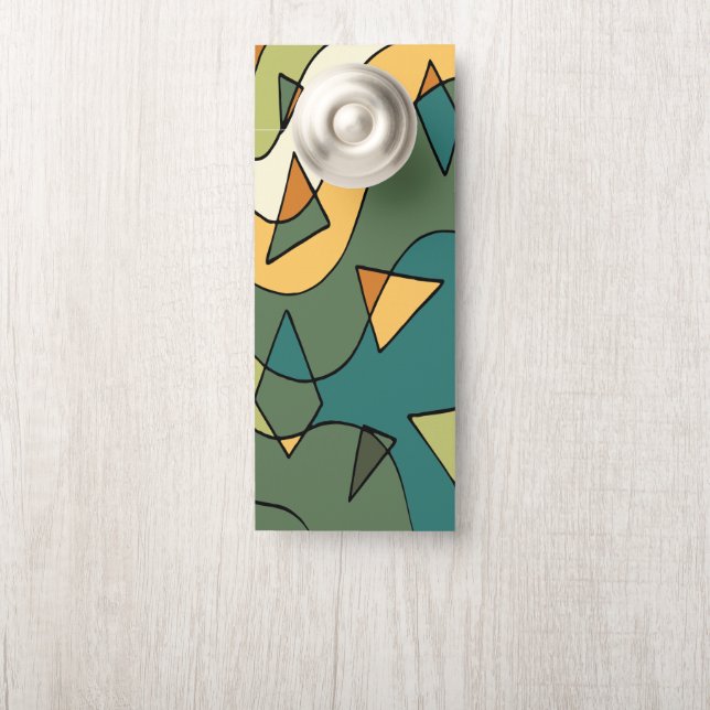 Handgetrokken abstract  ontwerp (Op knop)
