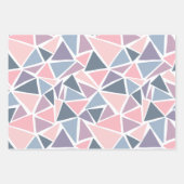 Handgetrokken, abstract ontwerp, bergen, grijs, ro inpakpapier vel (Voorkant)