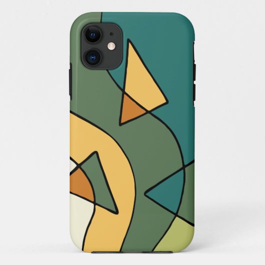 Handgetrokken abstract  ontwerp Case-Mate iPhone case (Achterkant)