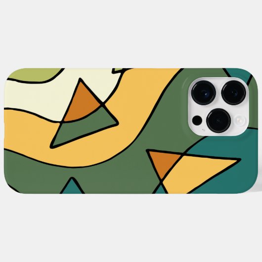 Handgetrokken abstract  ontwerp Case-Mate iPhone case (Achterkant (horizontaal))