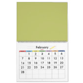 Handgetrokken abstract ontwerp kalender (Feb 2027)