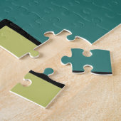 Handgetrokken abstract ontwerp legpuzzel (Zijkant)