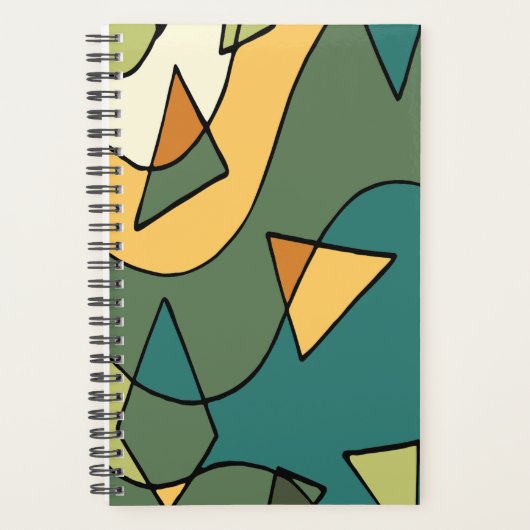 Handgetrokken abstract ontwerp planner (Voorkant)