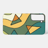 Handgetrokken abstract  ontwerp samsung galaxy hoesje (Achterkant horizontaal)