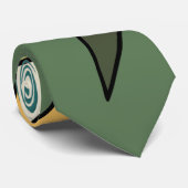 Handgetrokken abstract ontwerp stropdas (Opgerold)