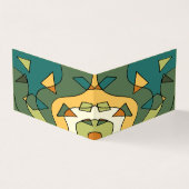 Handgetrokken abstract ontwerp visitekaartjes (Buitenkant)