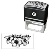 Handgetrokken bloem  zelfinktende stempel (In situ)