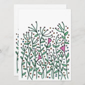  handgetrokken bloemen (Voorkant / Achterkant)