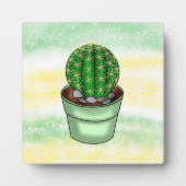 Handgetrokken Cactus Succulent Fotoplaat (Voorkant)