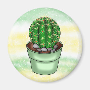 Handgetrokken Cactus Succulent Magneet