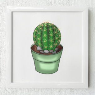 Handgetrokken Cactus Succulent Poster