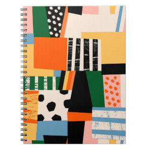 Handgetrokken diverse vormen. Abstracte hedendaags Notitieboek