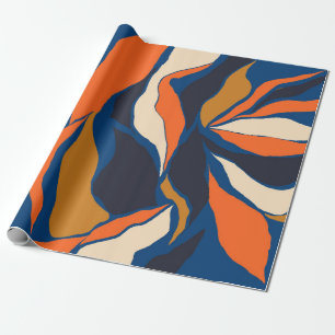 Handgetrokken kleurrijk abstract patroon. Creatief Cadeaupapier