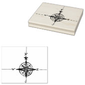 Handgetrokken kompas Rubber Kunststempel Rubberstempel (Gestempeld)