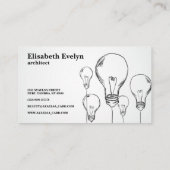 Handgetrokken lampen visitekaartje (Achterkant)