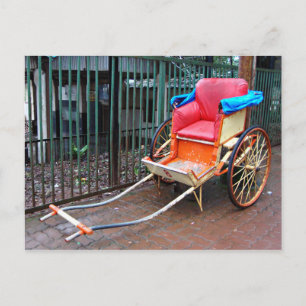 Handgetrokken riksja in Kolkata (Calcutta), India Briefkaart