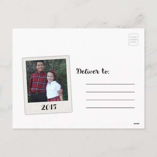 Handgetrokken Snowflakes Collectie Feestdagenkaart (Achterkant)