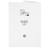 Handgetrokken waterverf lavender jar Happy Moeder (Achterkant)