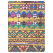 Handgeweven Thai Silk Patroon Klembord (Achterkant)