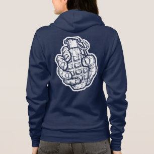 Handgranaat in stripstijl hoodie