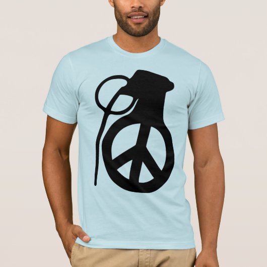 Handgranaatvredesbord T-shirt (Voorkant)
