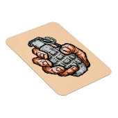 Handgrenade in stripstijl magneet (Rechterzijde)