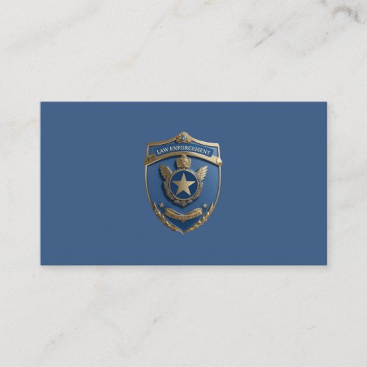 Handhaving Politieagent Politie Departement Visitekaartje (Voorkant)