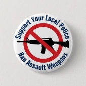 Handhaving van de ondersteuningswet - Verbod op on Ronde Button 5,7 Cm (Voorkant)