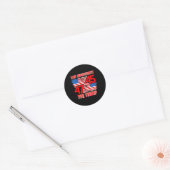 Handhaving voor Trump 45 47 Ronde Sticker (Envelop)