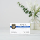 Handhavingsbadge van de politie visitekaartje (Staand voorkant)