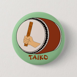 HandHolding Stick Taiko Drum Japanse drumming Ronde Button 5,7 Cm